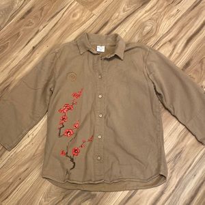 Sea Breeze of California Hand Painted button down Shacket